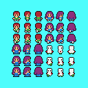 RPG character atlas